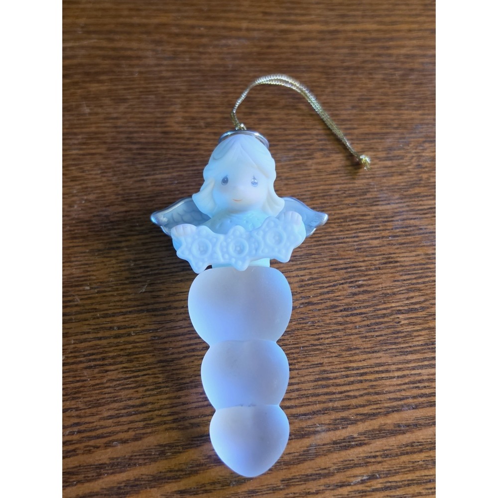 Enesco Precious Moments MIB Angel Icicle Hanging Ornament Christmas Holiday